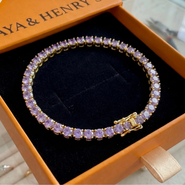 Amethyst Tennis Bracelet