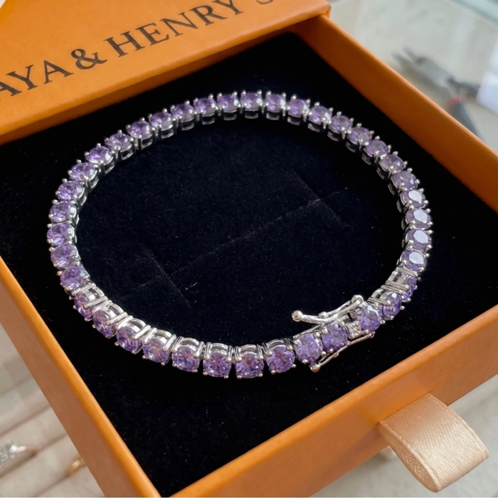 Amethyst Tennis Bracelet