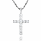Cross necklace | White Gold
