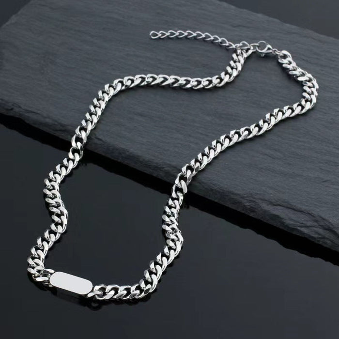 Cuban Chain Tag Necklace