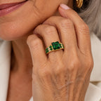Exquisite Emerald Ring | Gold