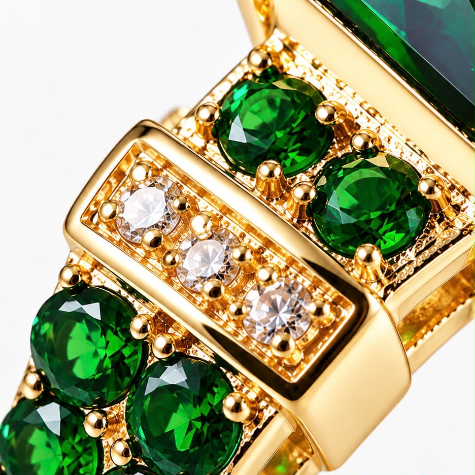 Exquisite Emerald Ring | Gold