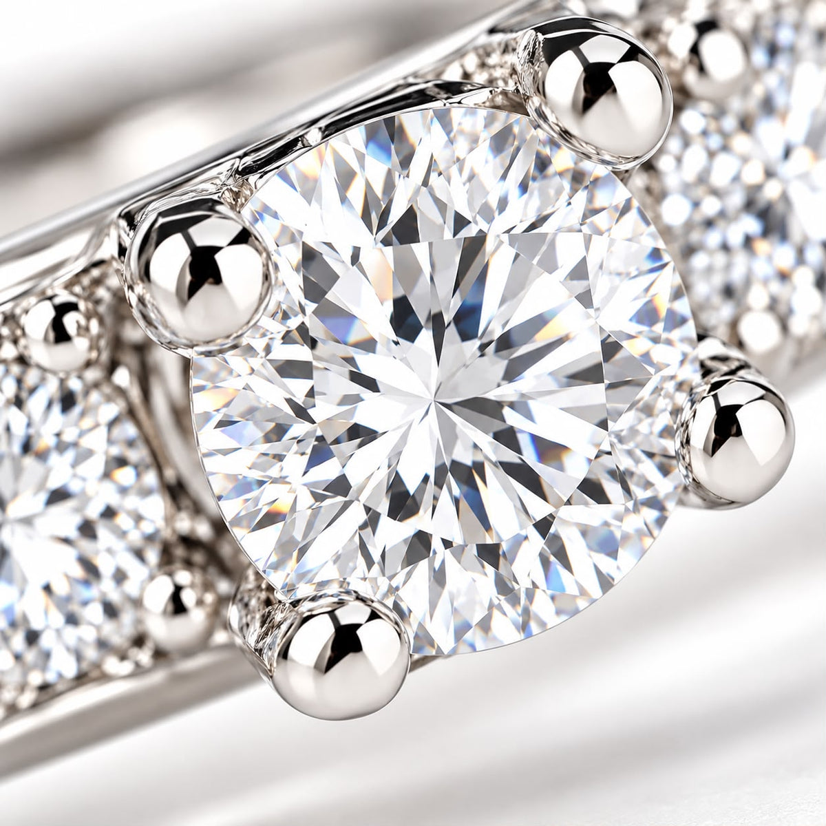 Eternal Radiance Ring Set | White Gold