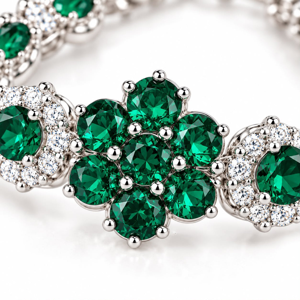 Adriana Lysandre Jewelry Set | White Gold