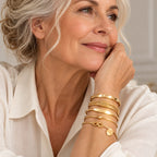 Knotted Elegance Bracelet Set | Gold