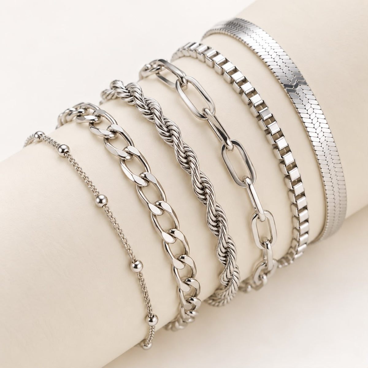 Ellis Renner Bracelet Set | White Gold