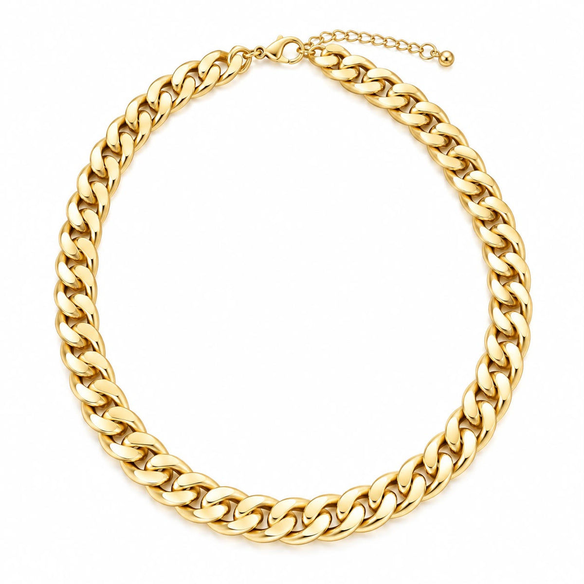 Chunky Cuban Link Necklace | Gold