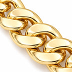 Chunky Cuban Link Necklace | Gold