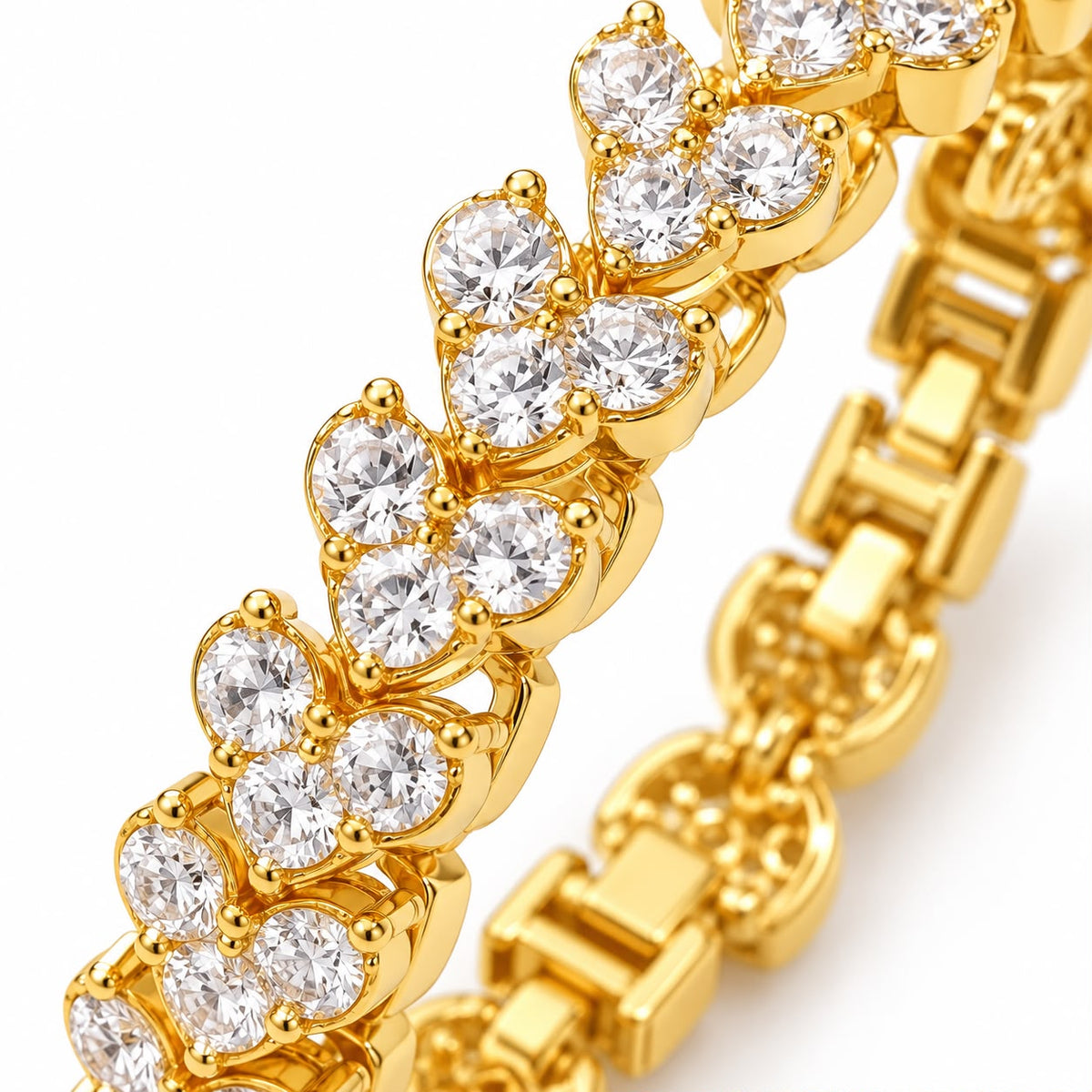 Luxe Radiance Gold Watch & Bracelet Set | Gold