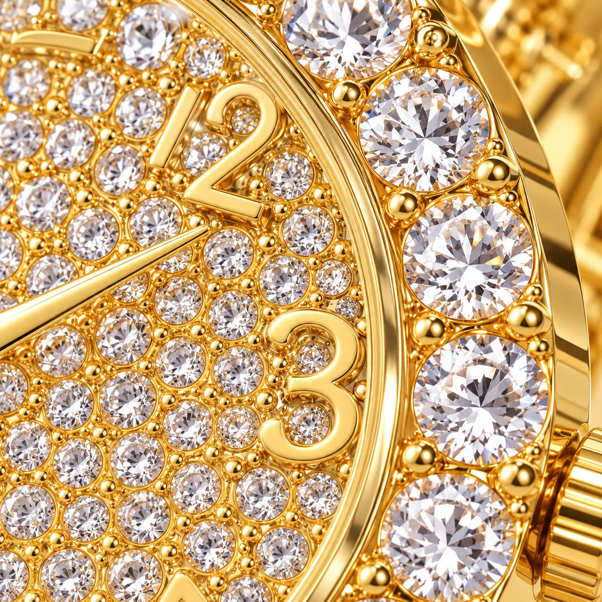 Luxe Radiance Gold Watch & Bracelet Set | Gold