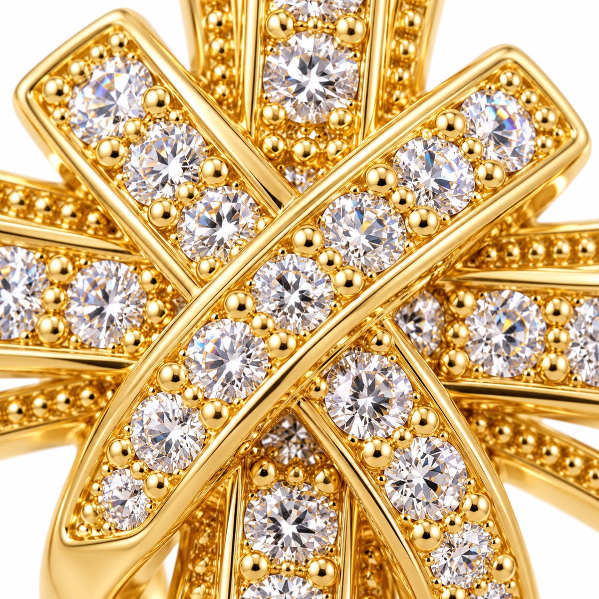 Radiant Cross Pendant Necklace | Gold