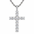 Cross necklace | White Gold