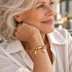 Heartened Chunky Bracelet | Gold