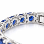Sapphire Tennis Bracelet | White Gold