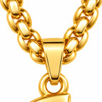 Crystal Accent Initial Necklace | Gold