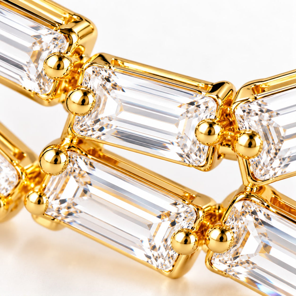 Verde Link Tennis Bracelet | Gold