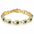 Verde Link Tennis Bracelet | Gold