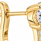 Channel Huggie Earrings | Gold