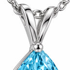 Ocean's Tear Necklace | White Gold