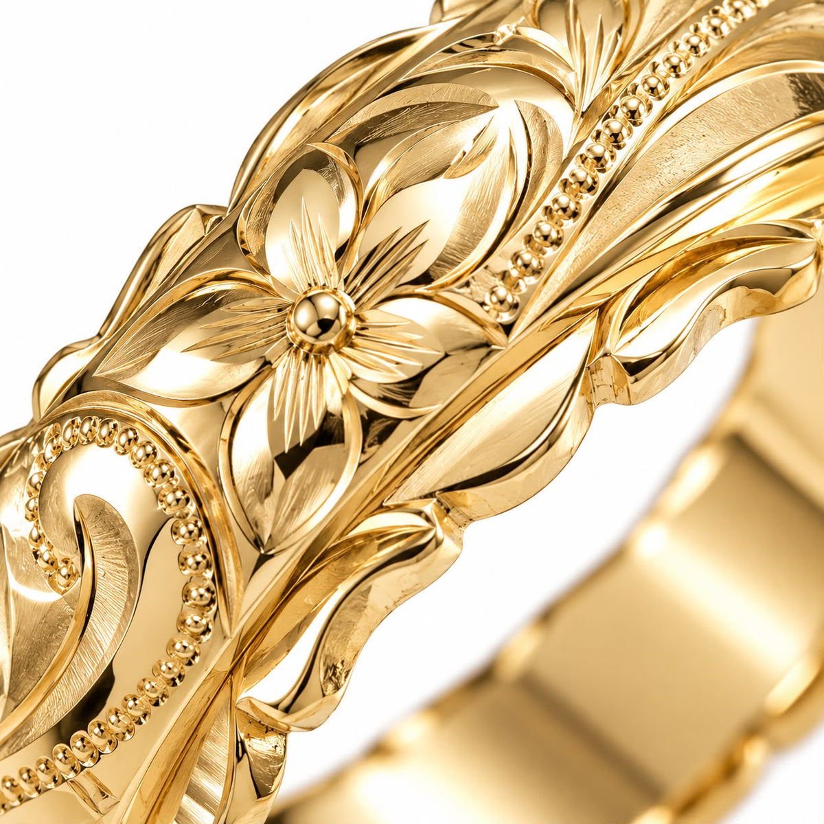 Antique Gold Flower Ring | Gold
