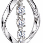 Sunbeam Spiral Earrings | White Gold