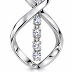 Sunbeam Spiral Earrings | White Gold