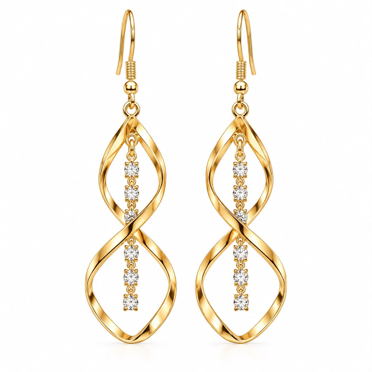 Sunbeam Spiral Earrings | Gold