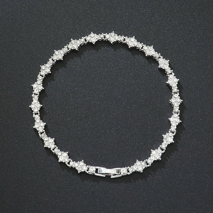 Classic Cluster Tennis Bracelet