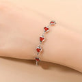 Ophelyra Garnetelle Bracelet | White Gold