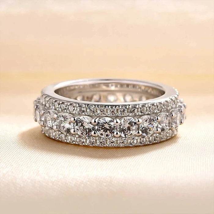Vintage Silver Eternity Band Ring